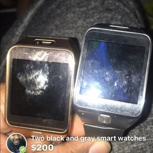 Two Samsung watches